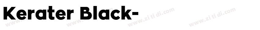 Kerater Black字体转换